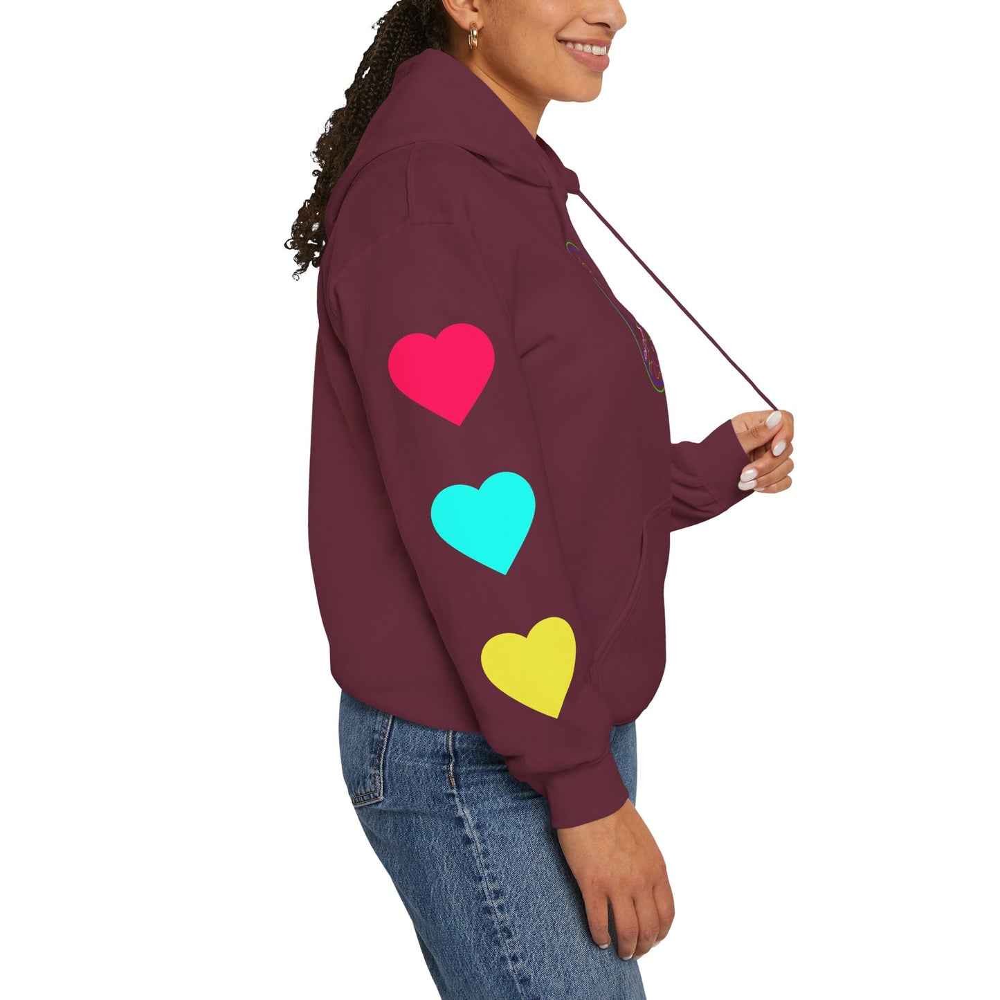 80's Neon Tabasaurus® Unisex Heavy Blend™ Hooded Sweatshirt