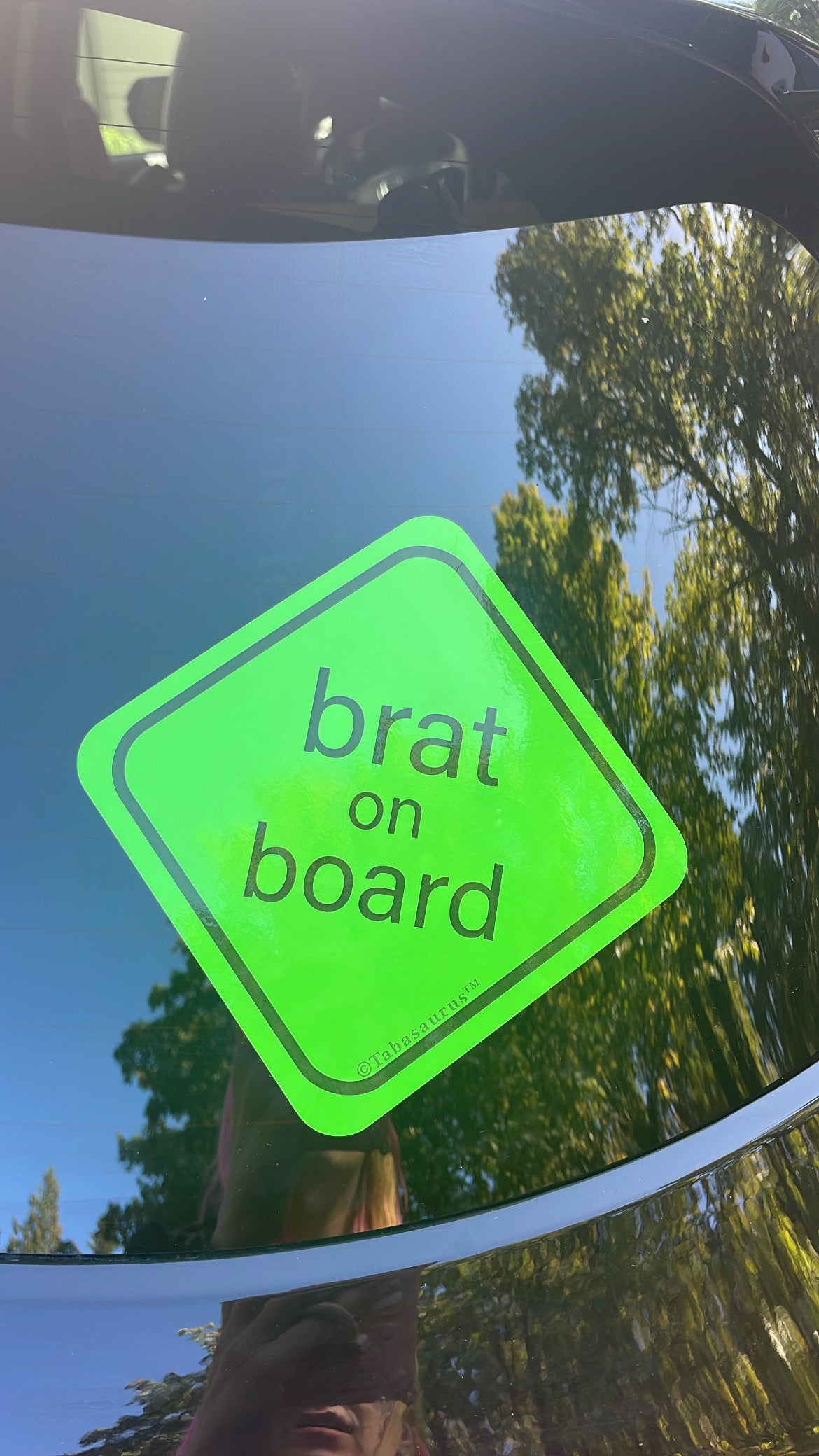 "brat on board" Bumper Sticker