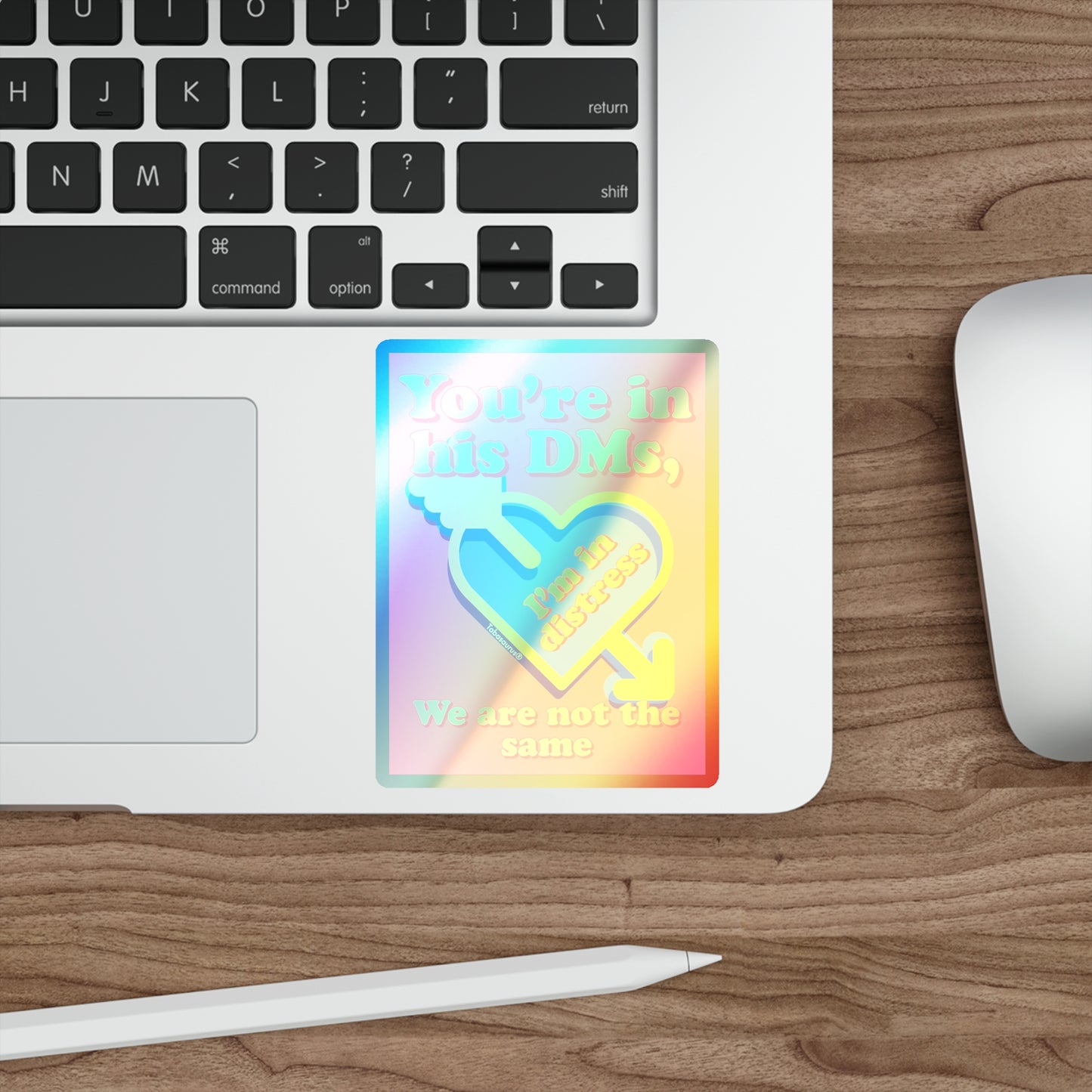 Holographic DMs Die-cut Stickers
