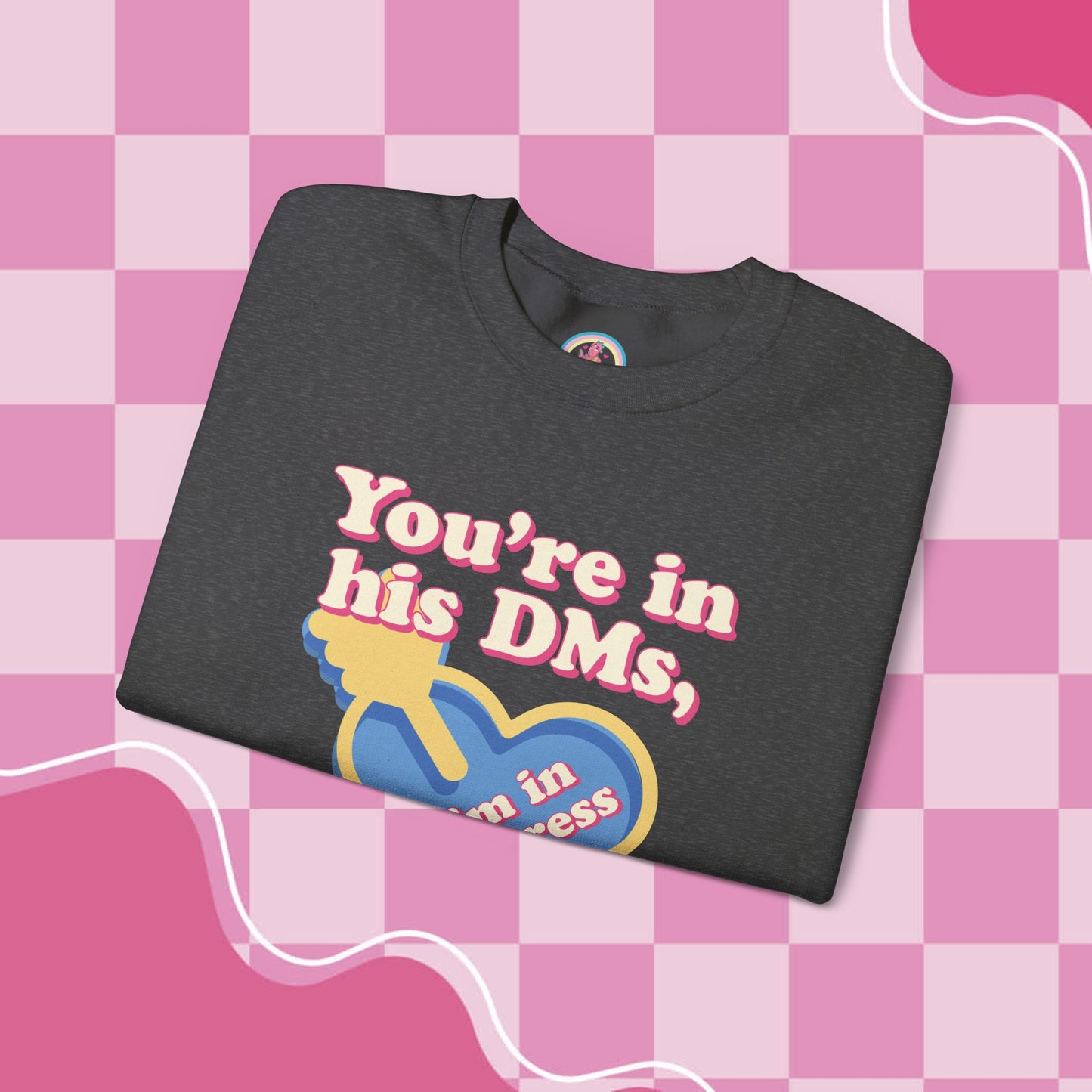 "DMs in Distress" Original Unisex Heavy Blend™ Crewneck Sweatshirt