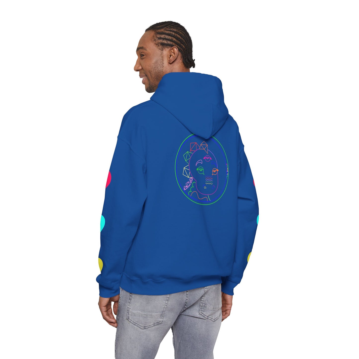 80's Neon Tabasaurus® Unisex Heavy Blend™ Hooded Sweatshirt