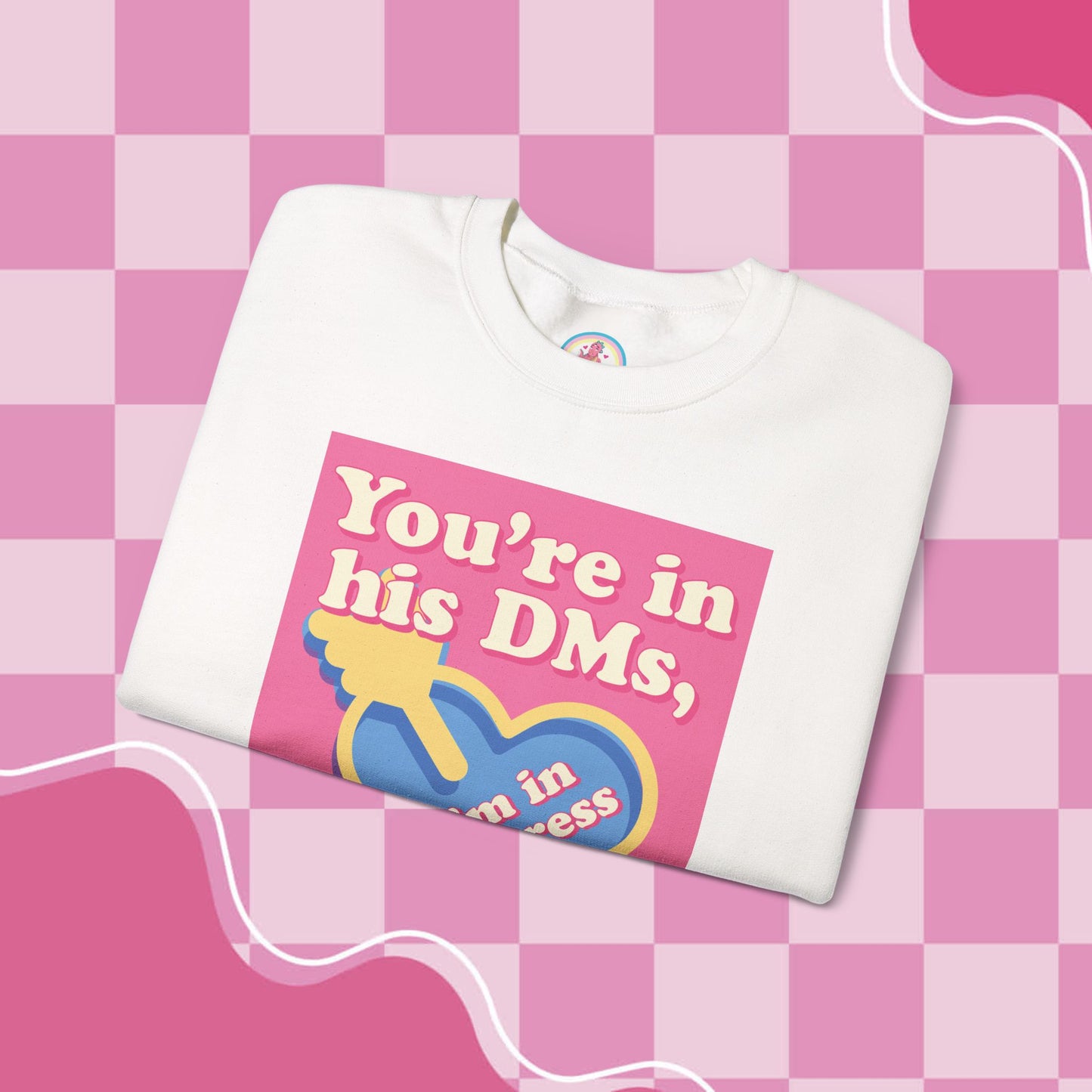 "DMs in Distress" Original Unisex Heavy Blend™ Crewneck Sweatshirt