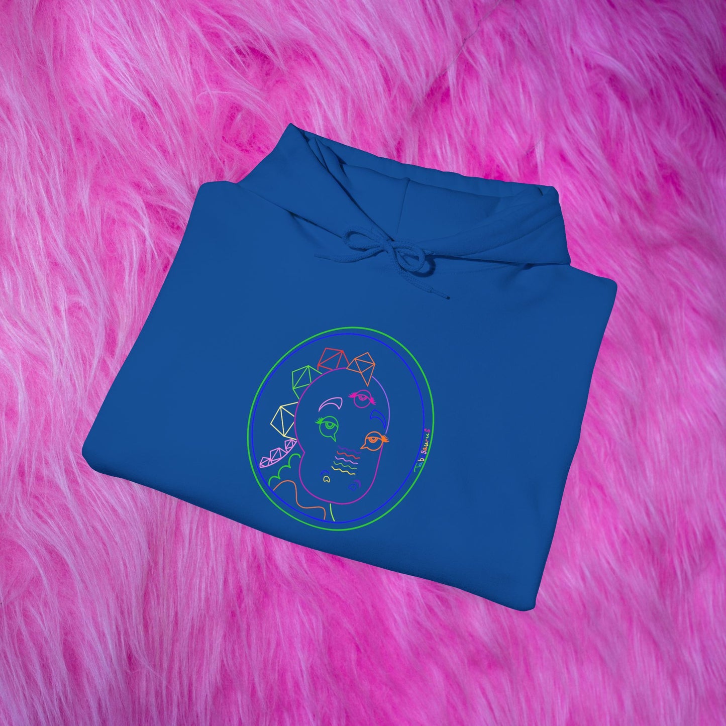 80's Neon Tabasaurus® Unisex Heavy Blend™ Hooded Sweatshirt