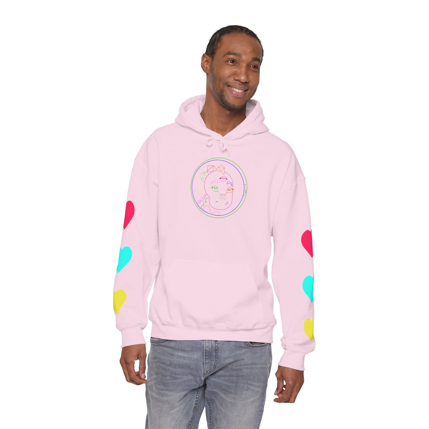 80's Neon Tabasaurus® Unisex Heavy Blend™ Hooded Sweatshirt