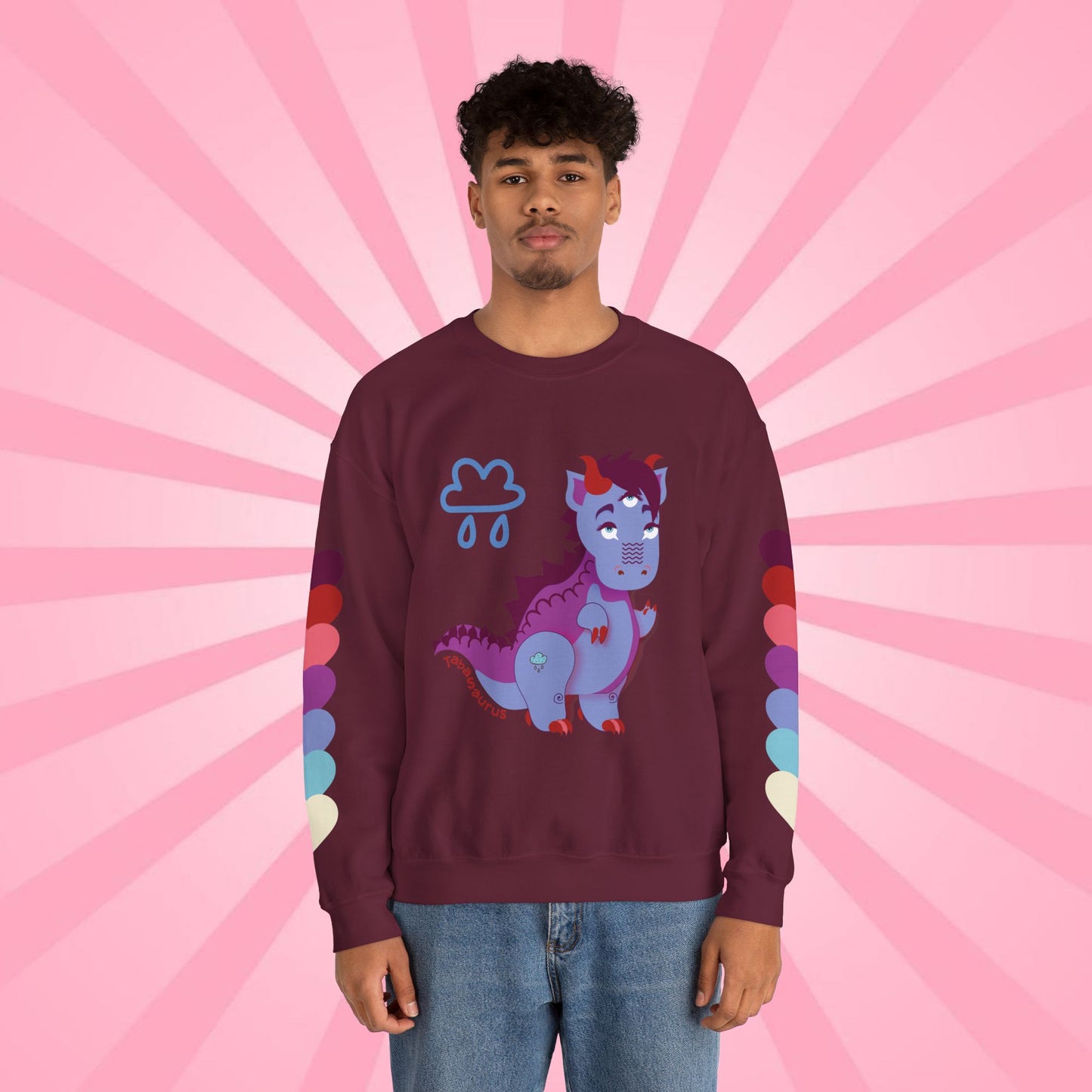 Stormy Tabasaurus® Unisex Heavy Blend™ Crewneck Sweatshirt