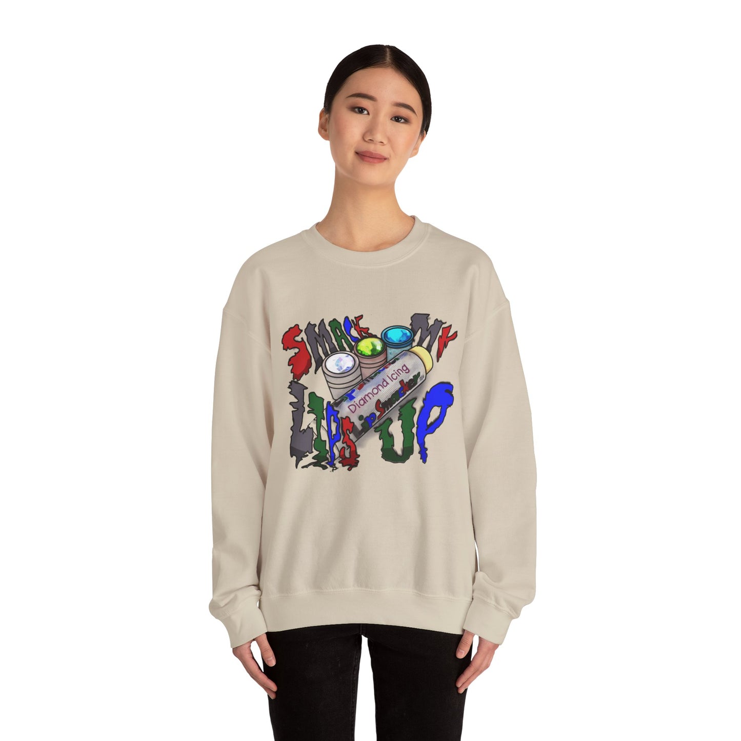 💄💋 "Sm💋 My Lips Up" Unisex Heavy Blend™ Crewneck Sweatshirt 💋💄