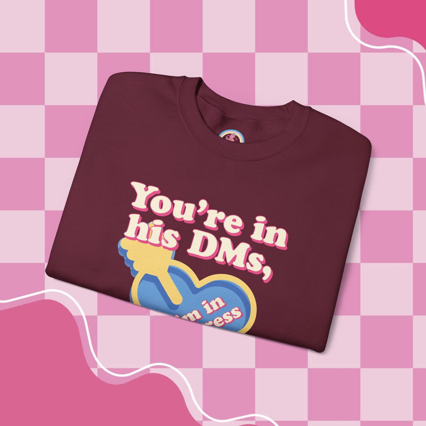 "DMs in Distress" Original Unisex Heavy Blend™ Crewneck Sweatshirt