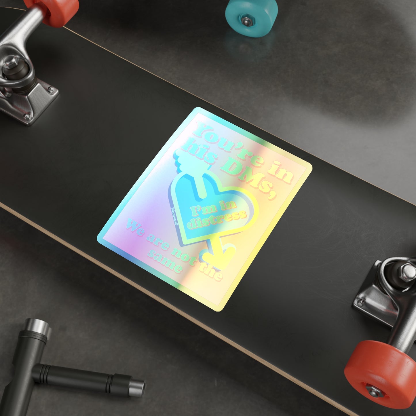 Holographic DMs Die-cut Stickers