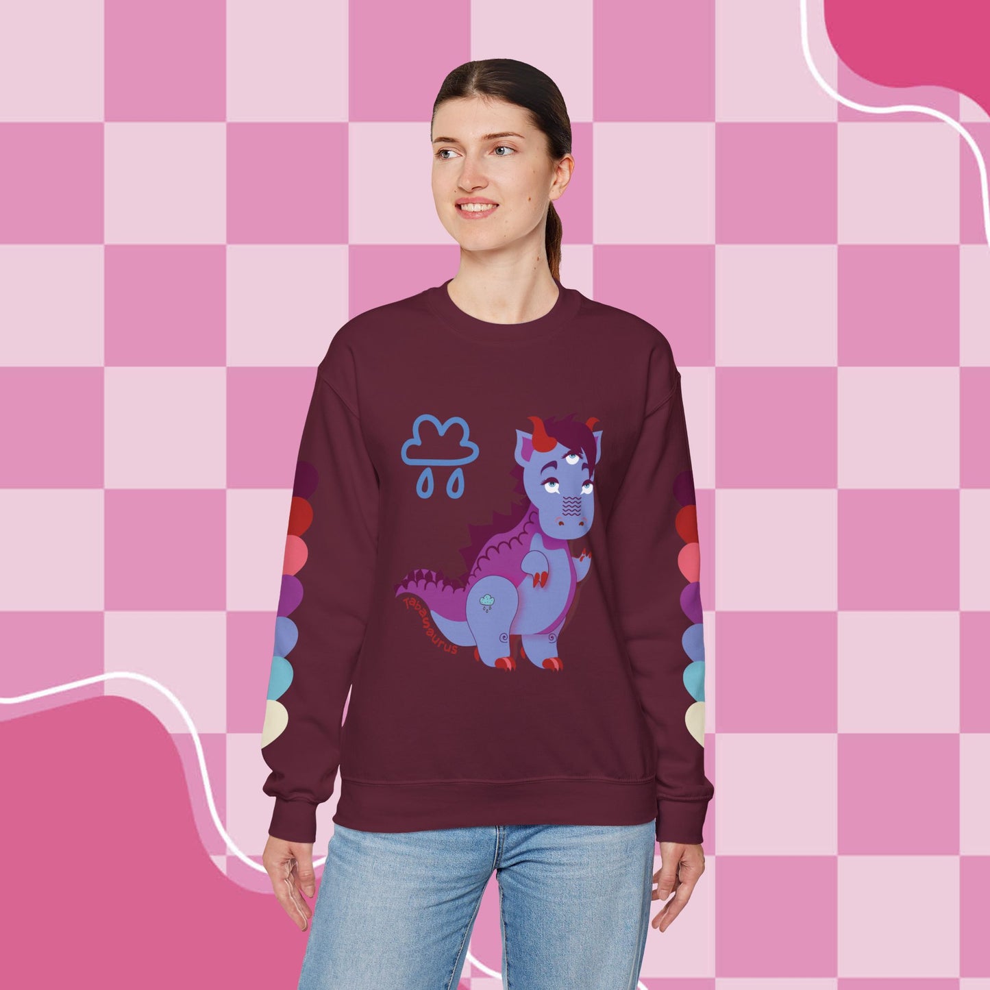 Stormy Tabasaurus® Unisex Heavy Blend™ Crewneck Sweatshirt