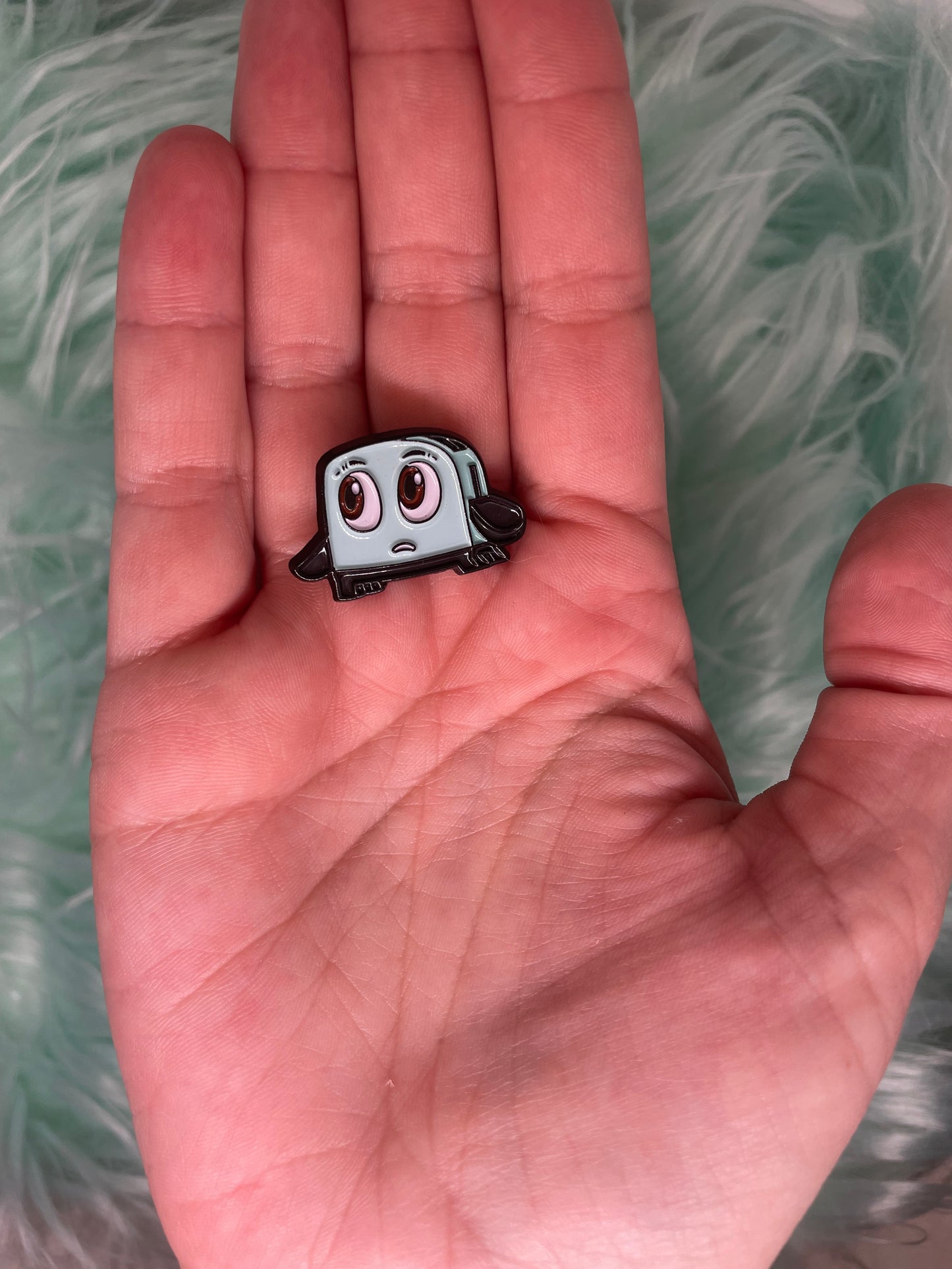 Brave Little Toaster retro enamel pin