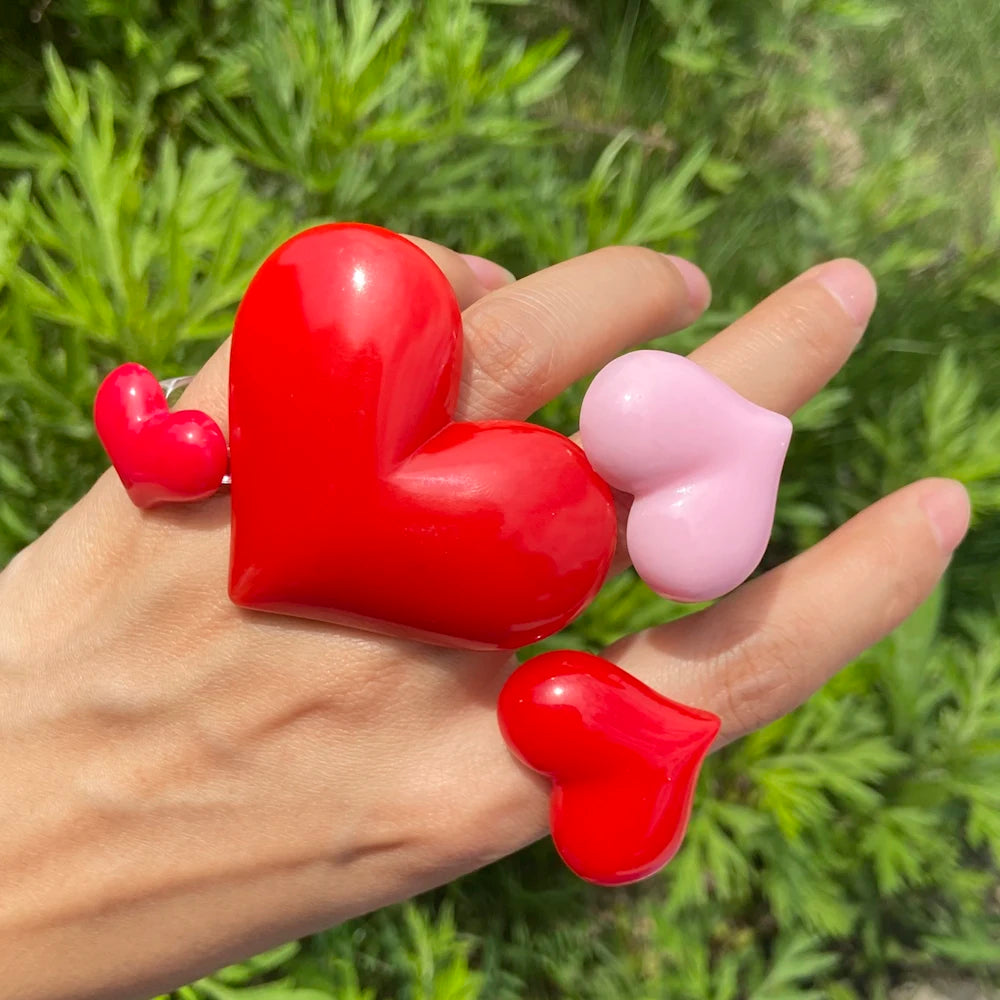 Lost Lady's Big Heart Rings