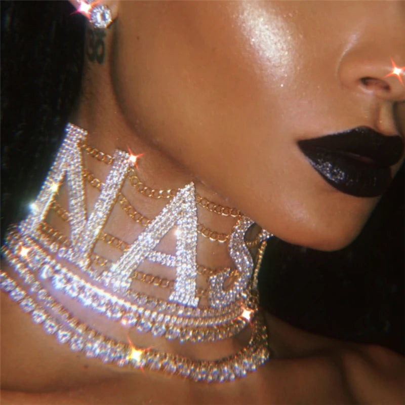 "NASTY, SE☓Y, BABY" Sparkling Chokers