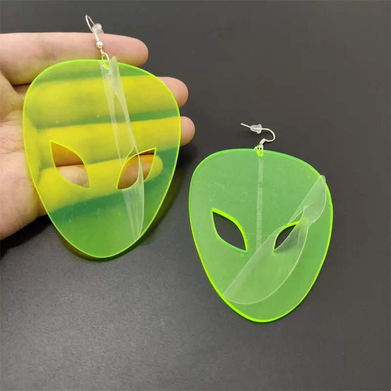 "Take Me to Your Leader" Acrylic Earrings