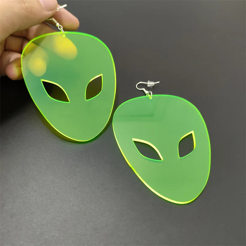 "Take Me to Your Leader" Acrylic Earrings