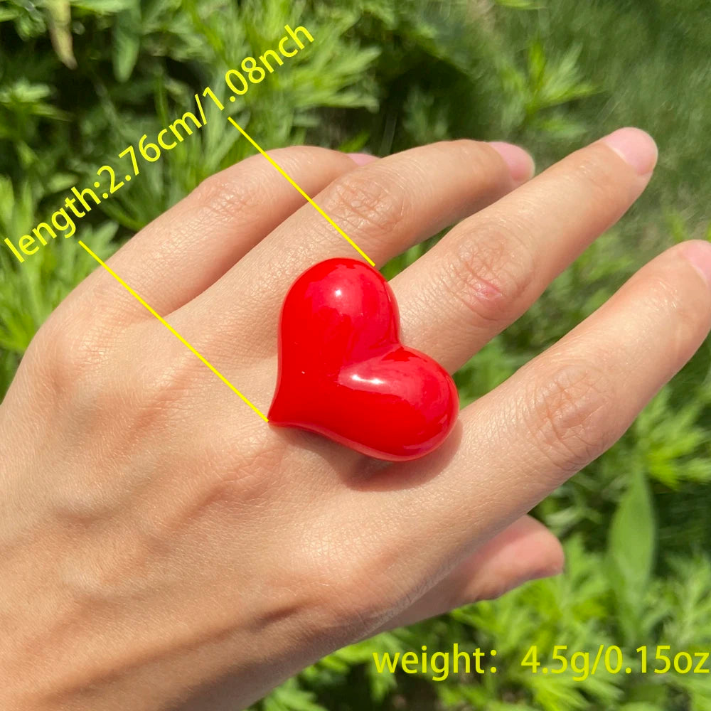 Lost Lady's Big Heart Rings