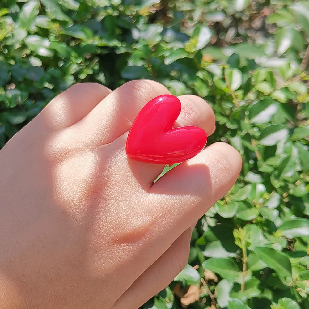 Lost Lady's Big Heart Rings