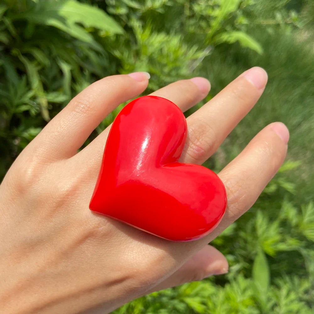 Lost Lady's Big Heart Rings