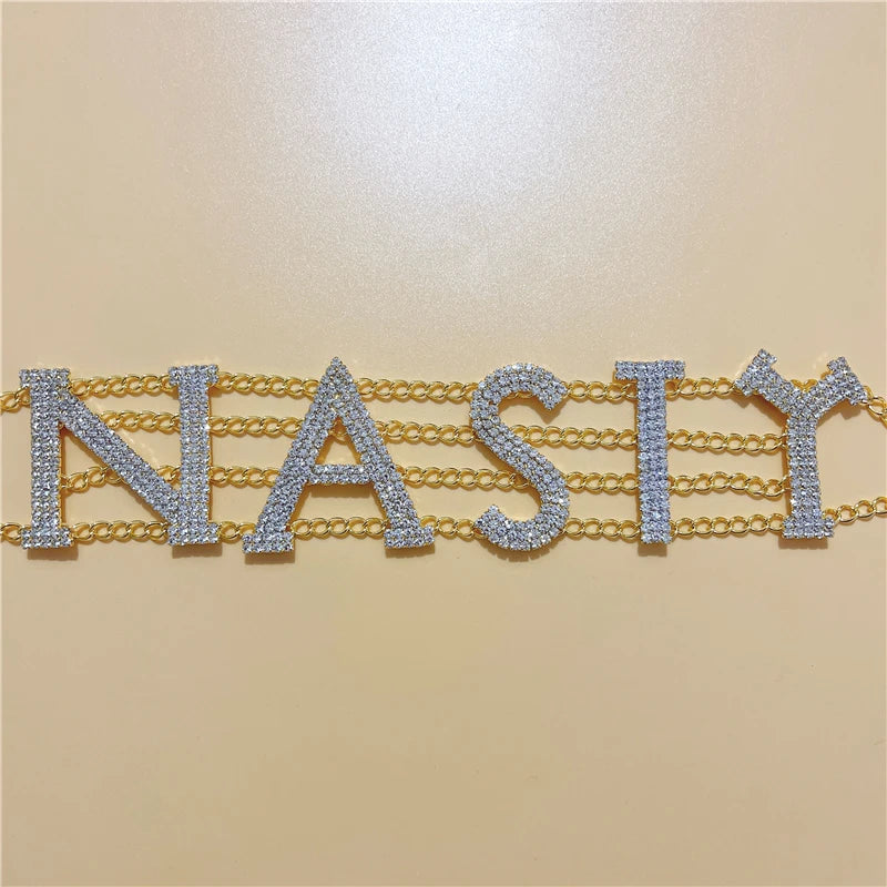 "NASTY, SE☓Y, BABY" Sparkling Chokers