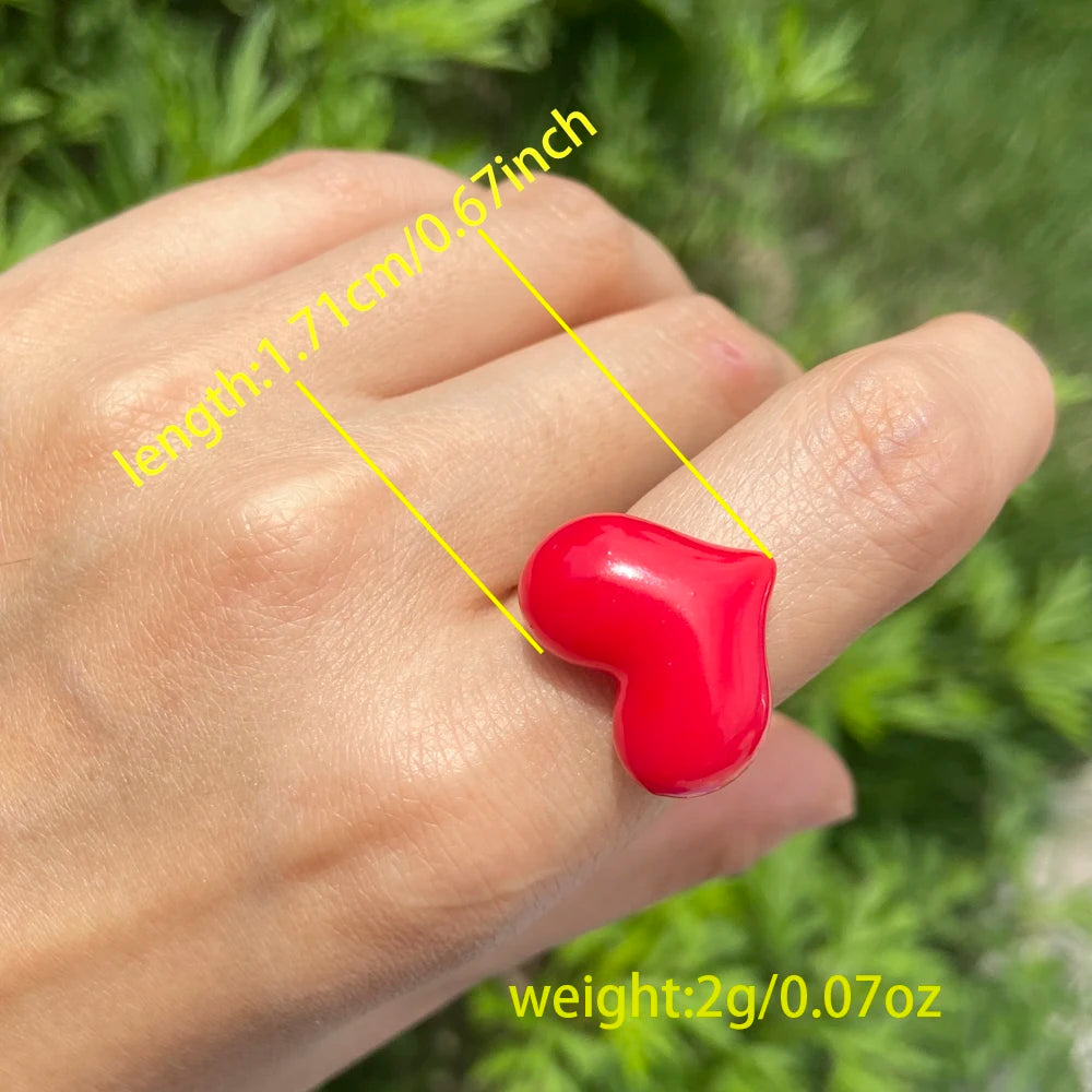 Lost Lady's Big Heart Rings