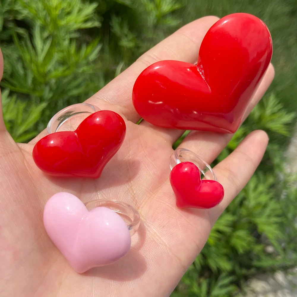 Lost Lady's Big Heart Rings