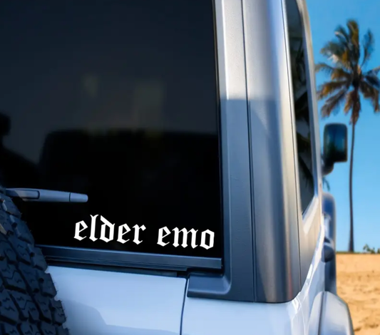 Elder Emo Car Decal