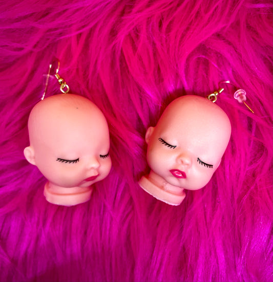 Baby Doll Head Earrings