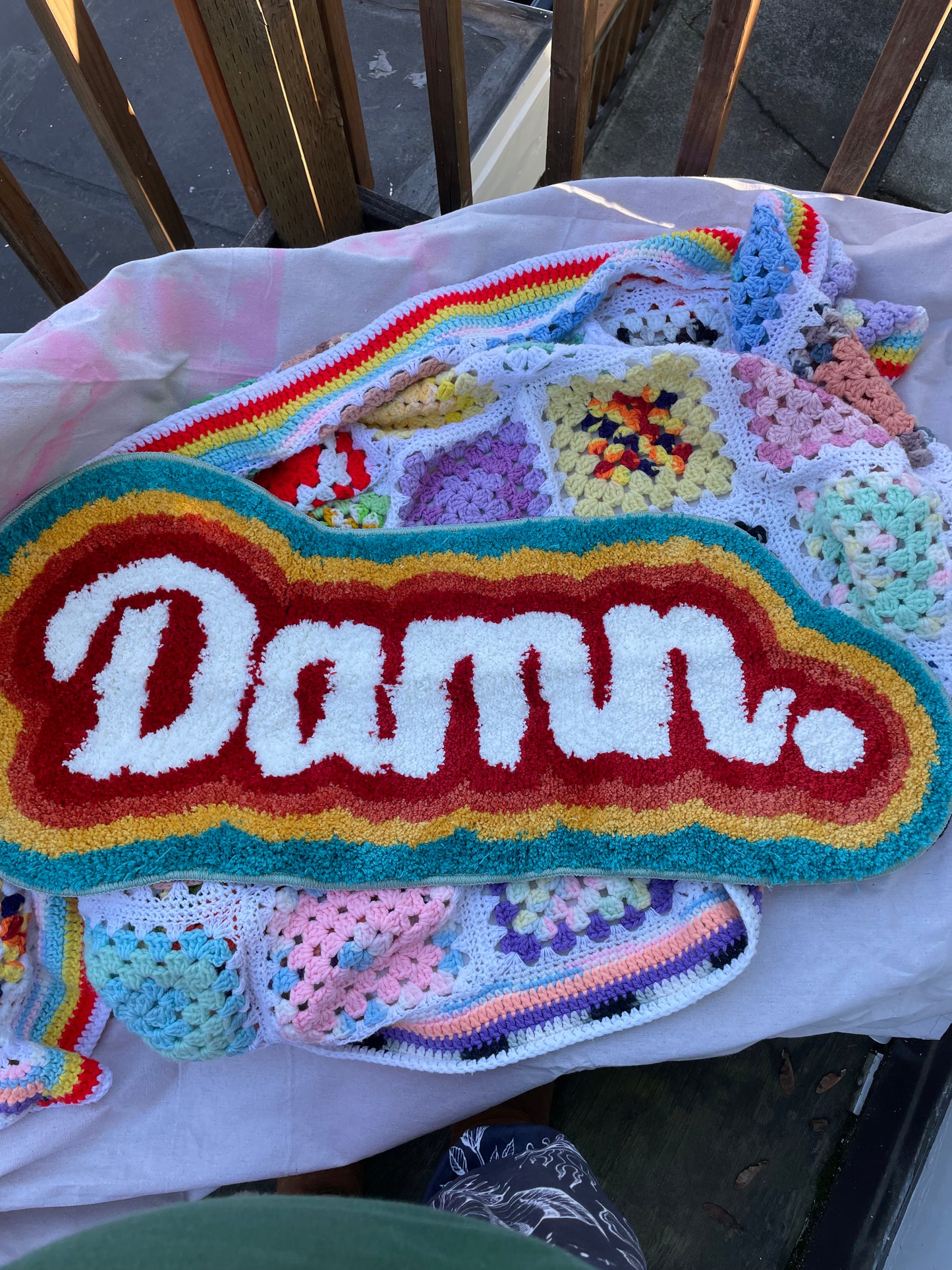 "Damn" LAKEA Rainbow Fluffy Tufted Rug