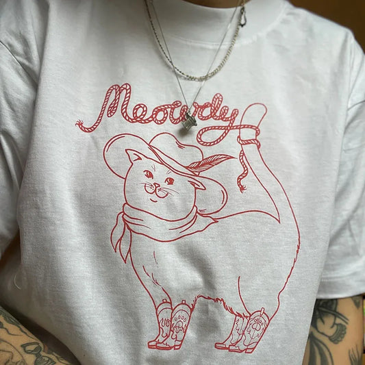 "Meowdy!" Cotton Tee