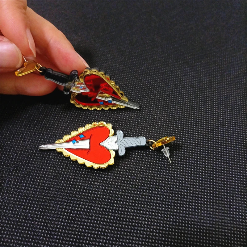 "Cross My Heart" Earrings