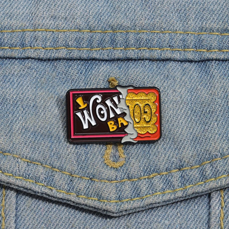 Golden Ticket Enamel Pin