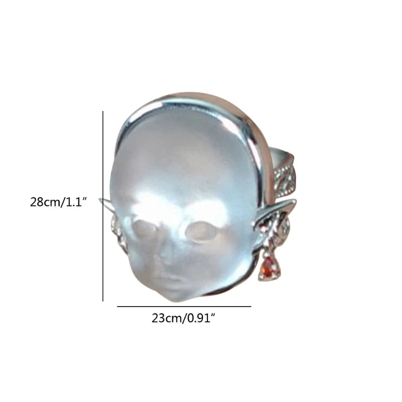 Baby Face Adjustable Ring