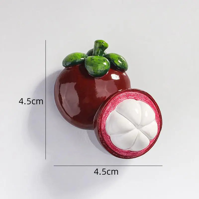 Retro 3D Fruit Fridge Magnets