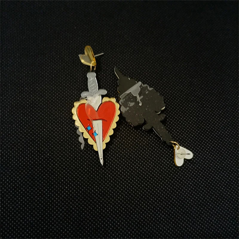 "Cross My Heart" Earrings