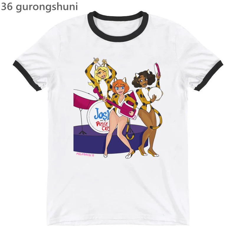 Josie and the Pussycats Ringer Tee