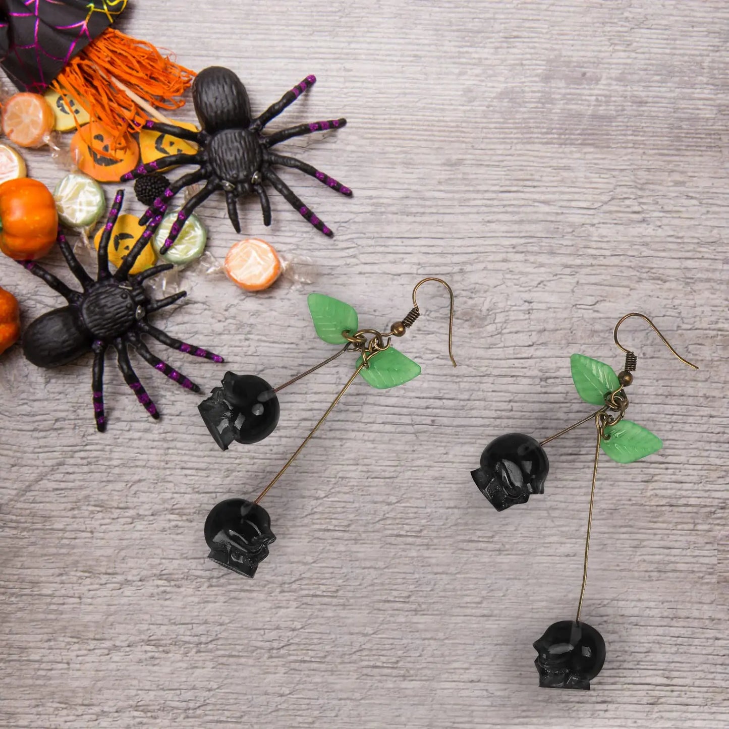 Skull Cherry Earrings