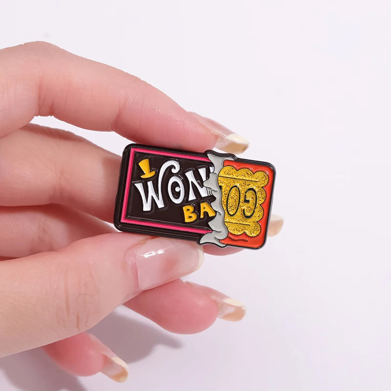 Golden Ticket Enamel Pin