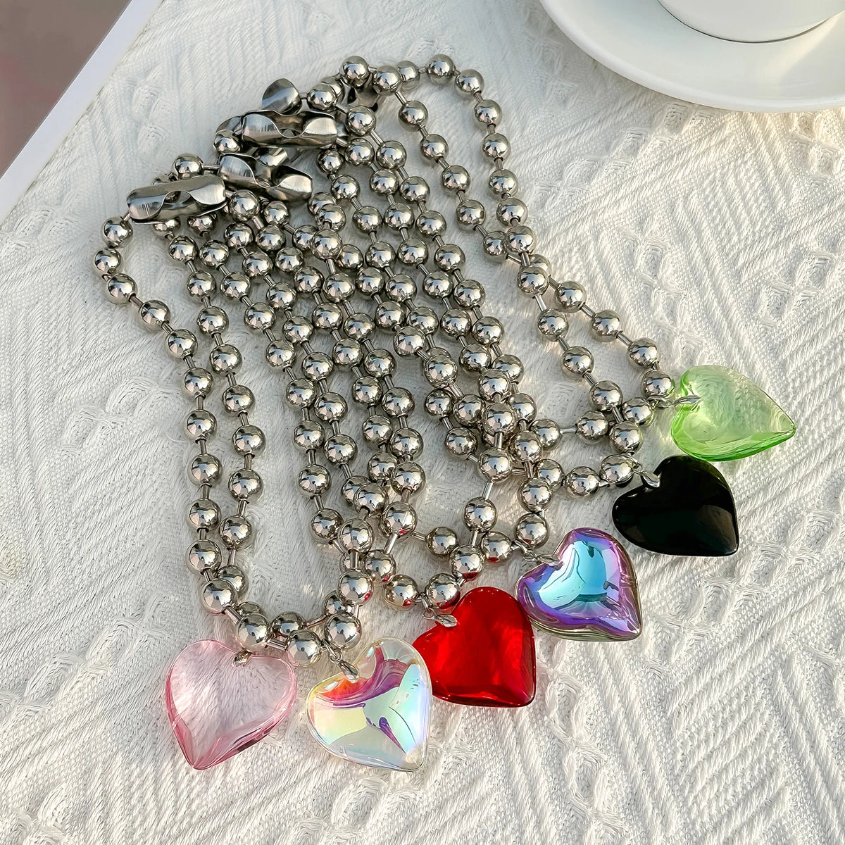 punk_pearl_Heart_Necklaces