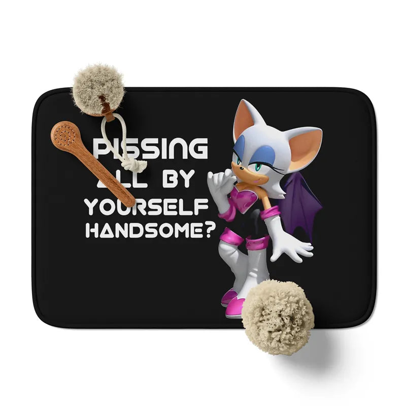 Aertemisi "Pssng All By Yourself Handsome?" Bath Mat