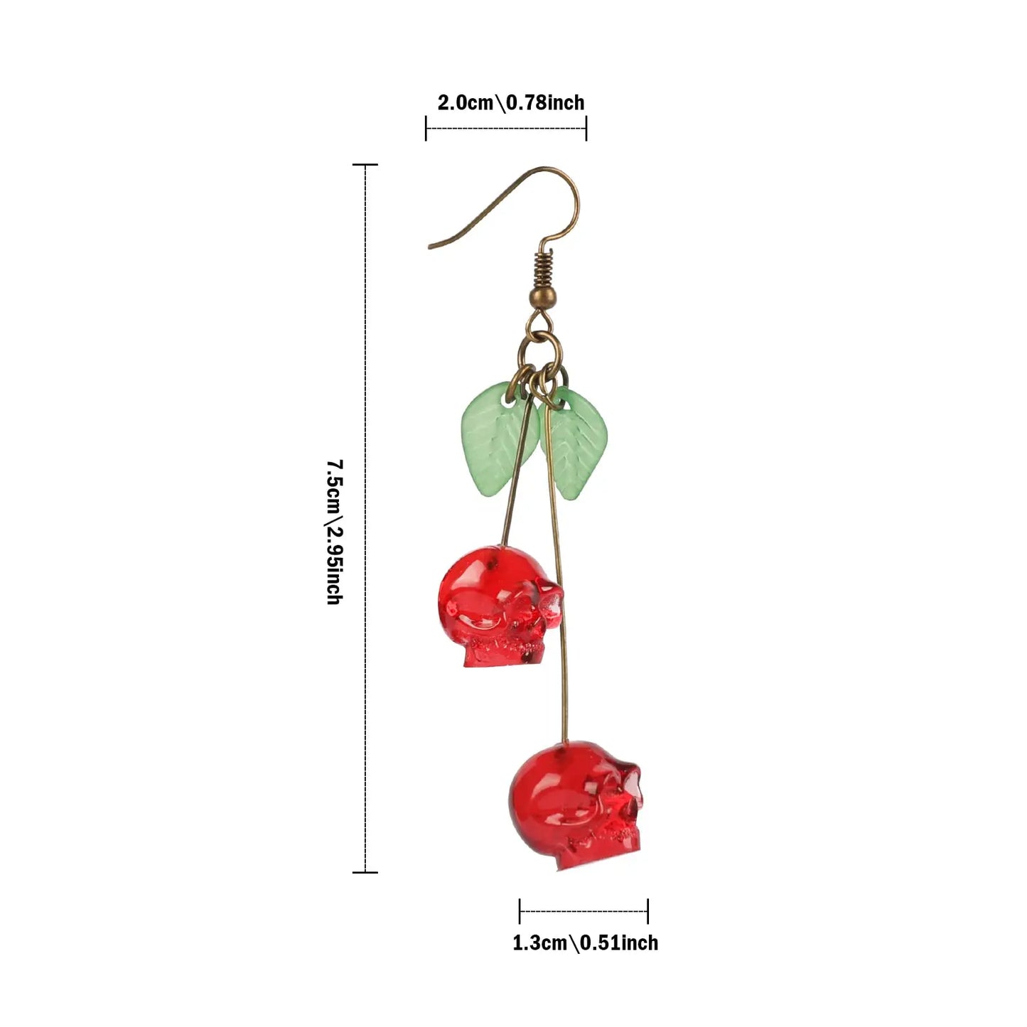 Skull Cherry Earrings