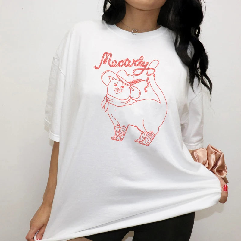 "Meowdy!" Cotton Tee