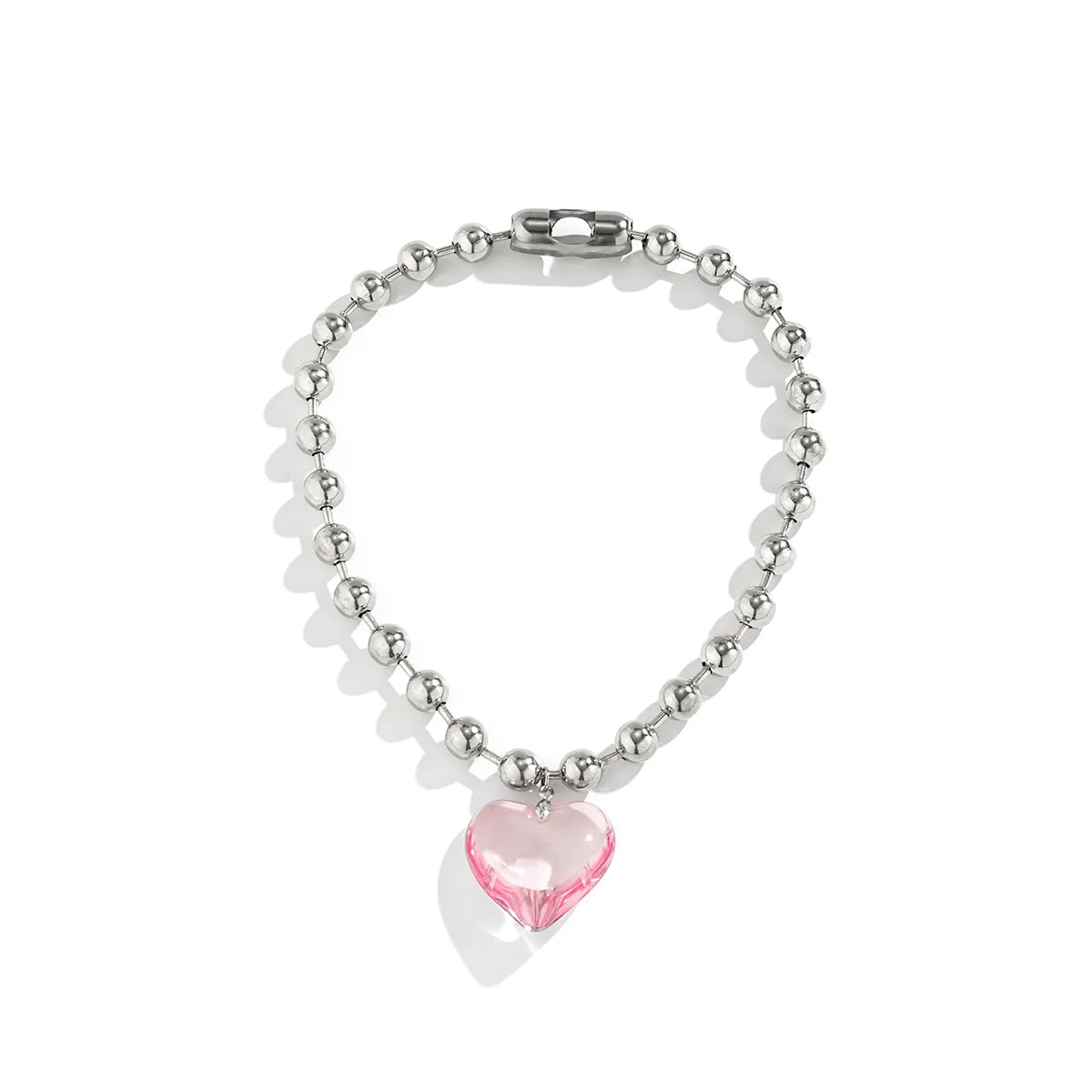 Punk Pearls Heart Necklace