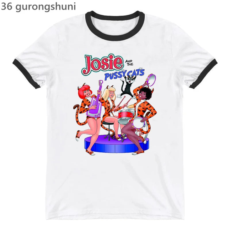 Josie and the Pussycats Ringer Tee