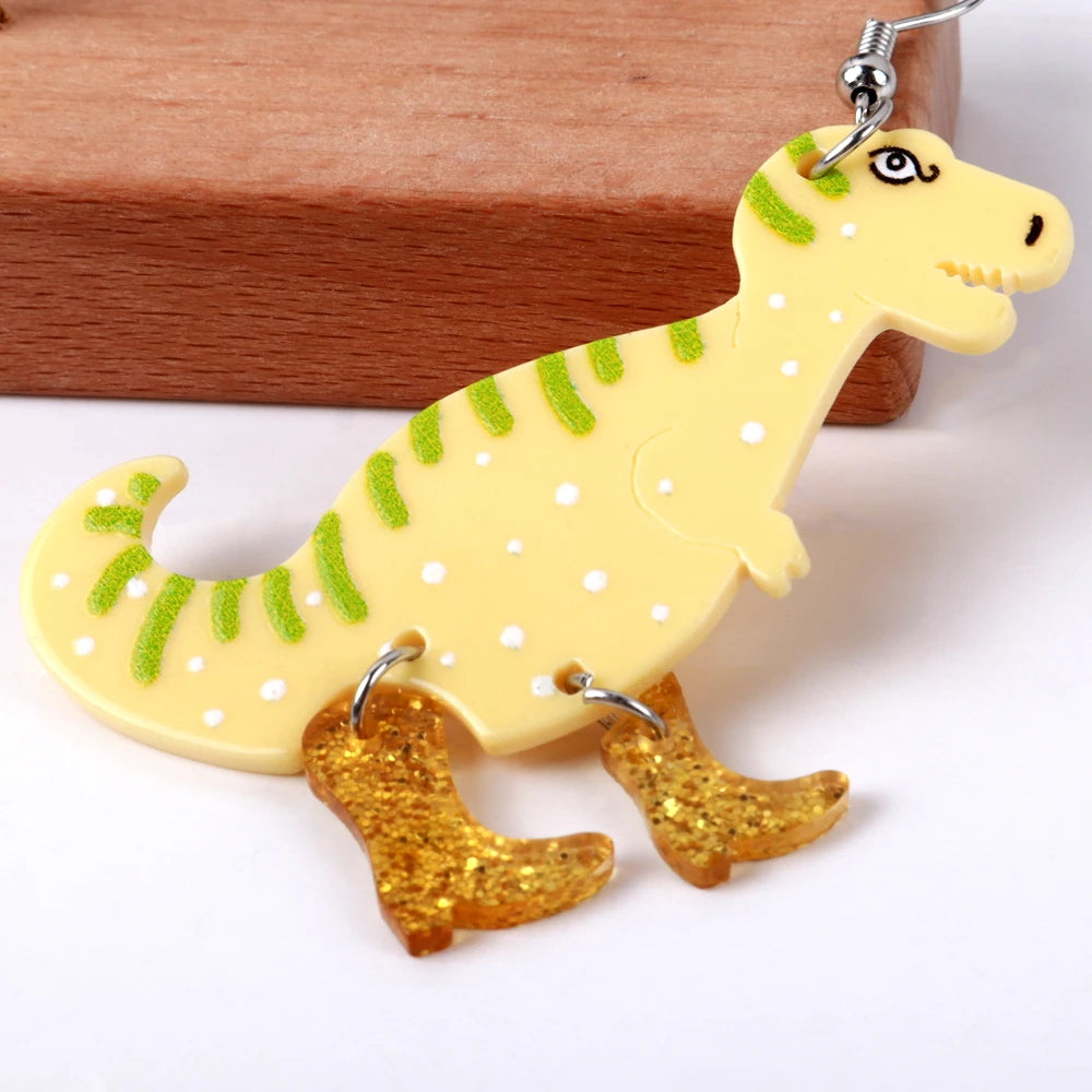 Cowboy Tabasaurs' Acrylic Drop Earrings