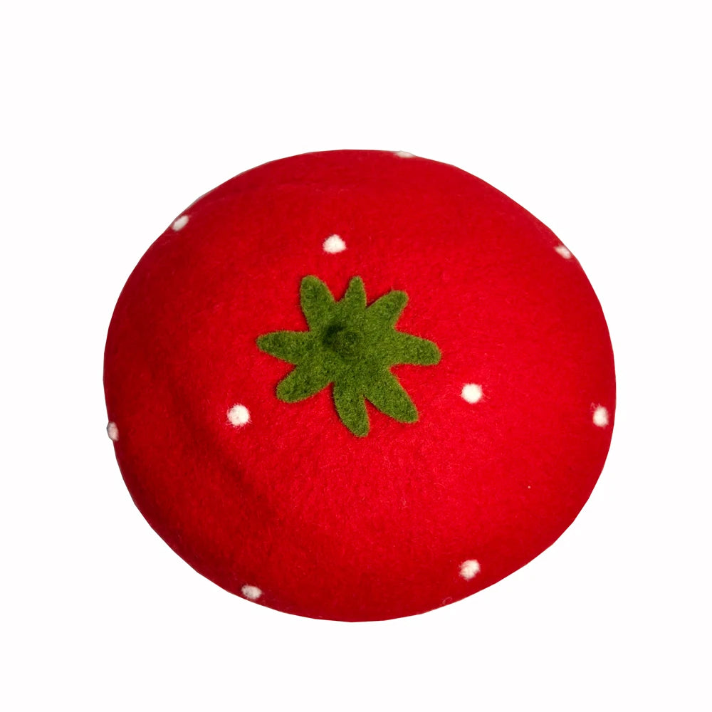 RH Handmade Wool Mushroom Beret 🍄