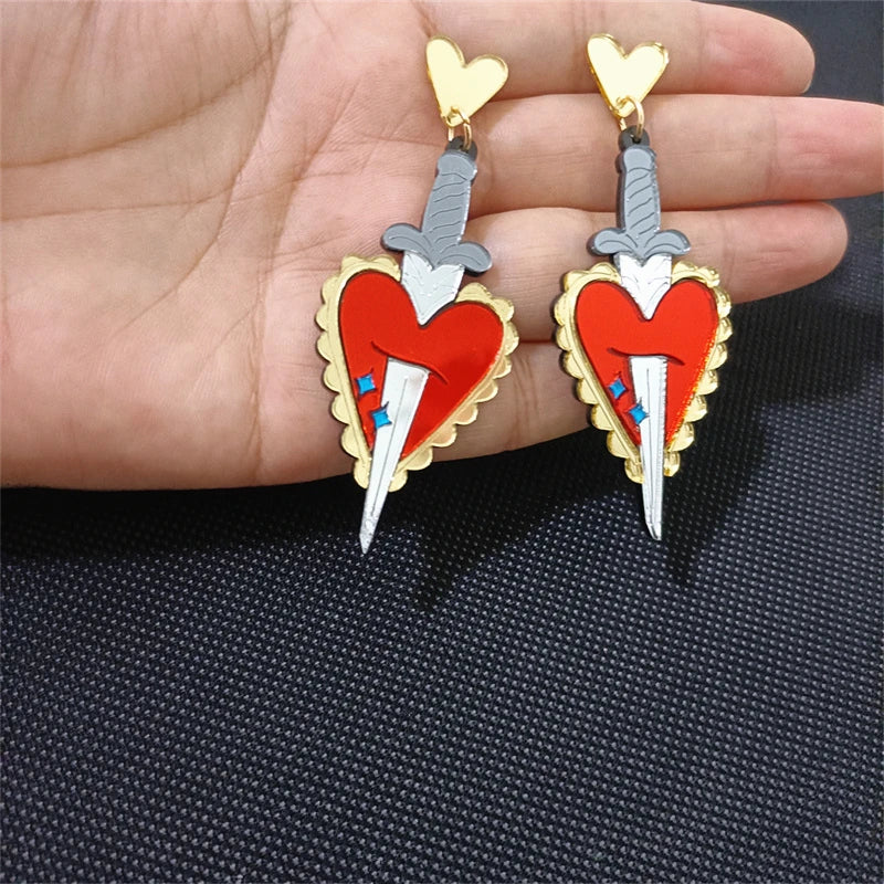 "Cross My Heart" Earrings