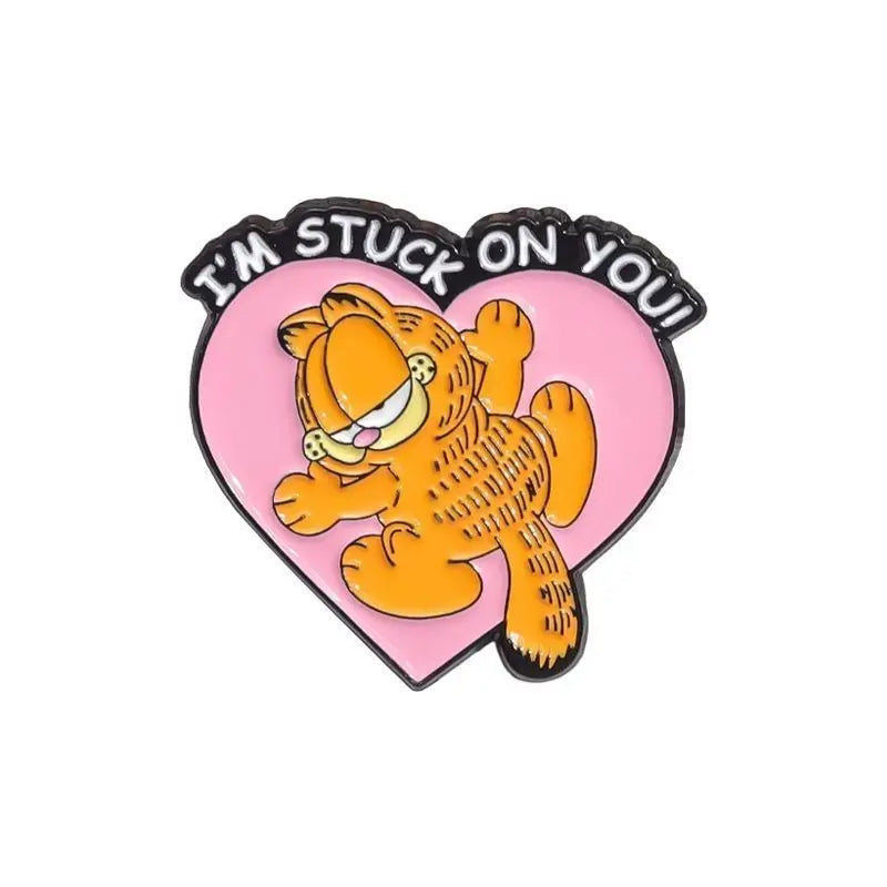 Kissin' Girls, and Hatin' Mondays! Garf Enamel Pins
