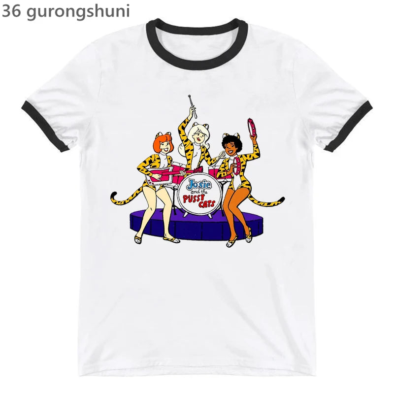 Josie and the Pussycats Ringer Tee