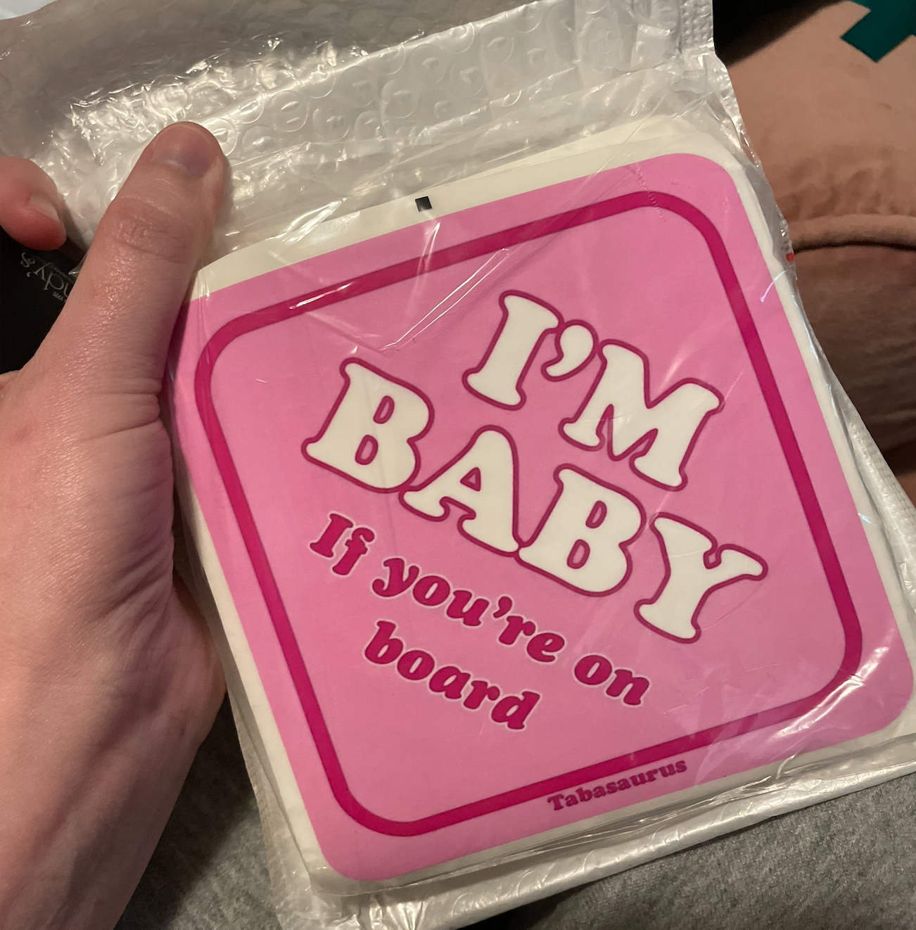 "I'm Baby if You're on Board" Bumper Sticker