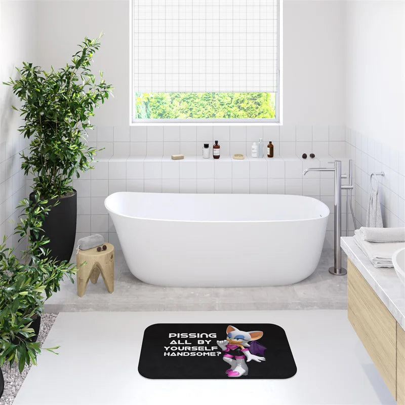 Aertemisi "Pssng All By Yourself Handsome?" Bath Mat