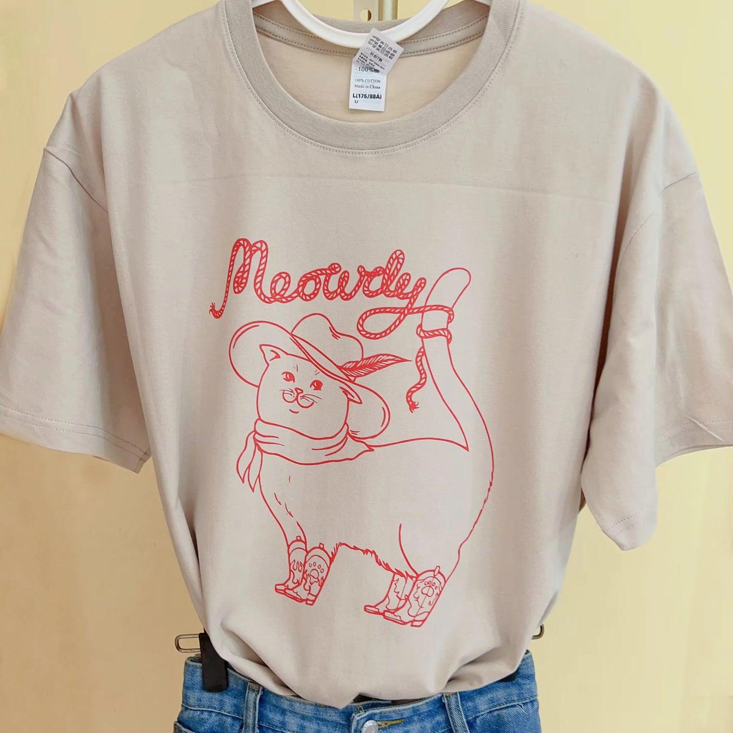 "Meowdy!" Cotton Tee